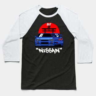 GTR R34 Legend JDM Baseball T-Shirt